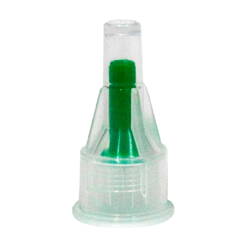 La aguja para pluma de insulina consta de una tapa estéril que contiene a su vez una tapa que protege a la aguja, la cual fija al cubo que contiene un roscado propio para la pluma de insulina y papel blíster como sello de garantía. La tapa estéril tiene la función de conservar la esterilidad de la aguja, ya que cubre al conector y la tapa de la aguja con papel blíster sellado en la apertura de la tapa estéril. El conector de aguja puede ser conectado a una pluma. La tapa de la aguja está prevista para proveer protección física al tubo de la aguja.<br><br>Son fabricadas siguiendo los niveles más altos de calidad, tanto el empaque como el pabellón de la aguja tienen el código de color y el calibre de la aguja.