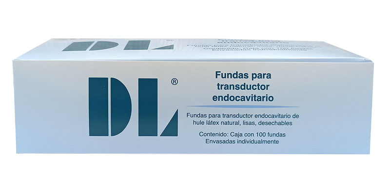 Nuestra Funda DL®  fabricada de hule latex esta conformada para adaptarse a varios formas de transductores de ultrasonido durante los examenes vaginales con la finalidad de evitar la contaminacion cruzada. Fabricadas en dos presentaciones: lubricada y seca.  